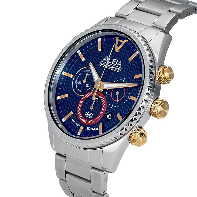 ALBA SIGNA Blue Men 43mm Watch Quartz AT3H97X1