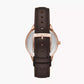 Michael Kors Slim Runway Three-Hand Brown Leather Watch Mk7546