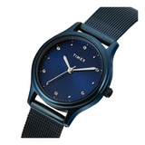 Timex Women Blue Round Analog Dial Watch- TW0TL8717