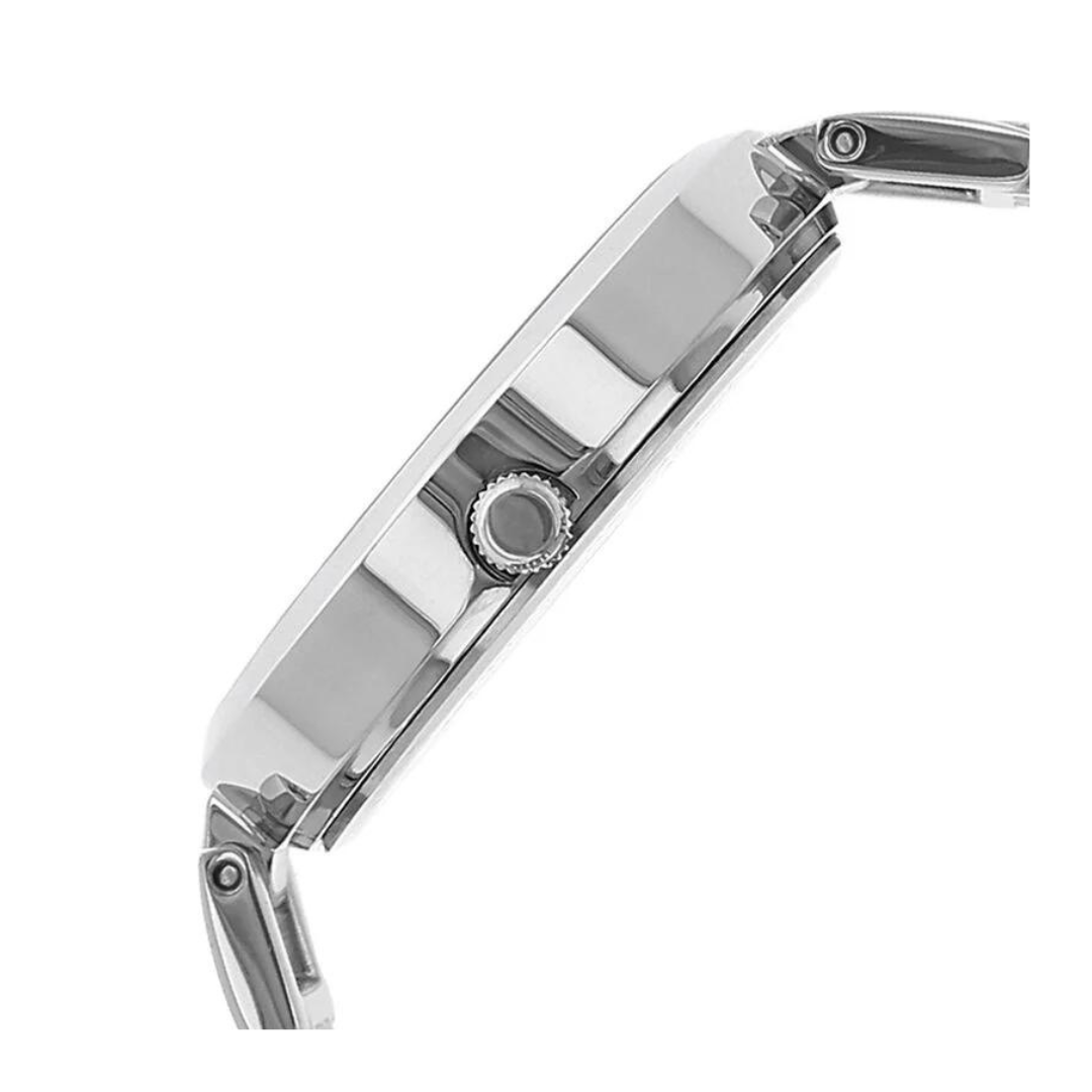 Titan Black Dial Silver Stainless Steel Strap Watch  2480SM02
