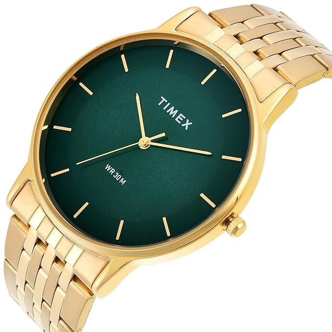 TIMEX Green Round Dial Analog Mens Watch - TWTG12004 - KRISHNA WATCH COMPANY