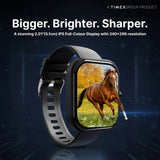 TIMEX iConnect Arc+ Smartwatch with 2.01 Inch IPS Display with BT Calling Smartwatch for Unisex - TWIXW1600T