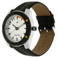 Fastrack Quartz Analog Silver Dial Leather Strap Watch for Guys - 3015AL01