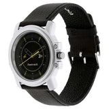 Fastrack BLACK DIAL BROWN LEATHER STRAP WATCH - 3039SL02