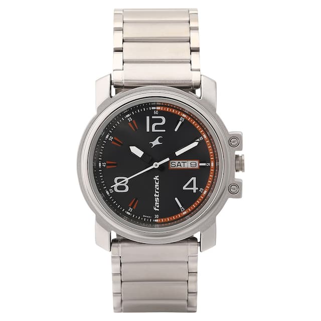 Fastrack Brown Dial Quartz Analog with Day & Date Watch for Guys 3039SM10