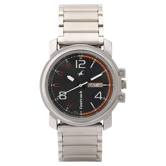 Fastrack Brown Dial Quartz Analog with Day & Date Watch for Guys 3039SM10