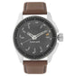 BLACK DIAL BROWN LEATHER STRAP WATCH 3089SL05