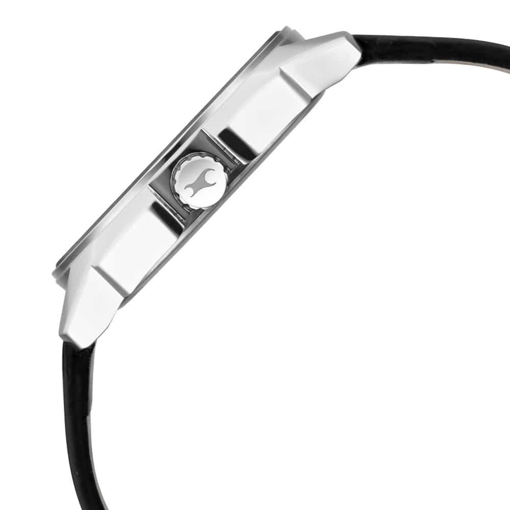 FASTRACK WEAR YOUR LOOK WITH SILVER DIAL LEATHER WATCH - 3089SL15 - KRISHNA WATCH COMPANY