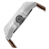 Fastrack Quartz Analog White Dial Leather Strap Watch for Guys 3117SL01