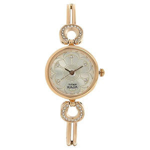 Titan Raga Weaves Silver Dial Women Watch With Metal Strap - 311WM01 - KRISHNA WATCH COMPANY