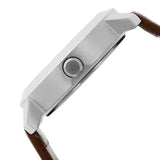 Fastrack Quartz Analog White Dial Leather Strap Watch for Guys - 3120SL01