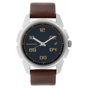 Fastrack Blue Dial Quartz Analog Watch for Guys - NS3124SL02 - KRISHNA WATCH COMPANY