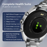 GOBOULT Radian Smartwatch with Bluetooth Calling (35.3mm HD Display, IP67 Water Resistant, Inox Steel Strap)