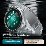 GOBOULT Radian Smartwatch with Bluetooth Calling (35.3mm HD Display, IP67 Water Resistant, Inox Steel Strap)