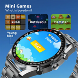 GOBOULT Radian Smartwatch with Bluetooth Calling (35.3mm HD Display, IP67 Water Resistant, Inox Steel Strap)