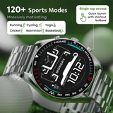 GOBOULT Radian Smartwatch with Bluetooth Calling (35.3mm HD Display, IP67 Water Resistant, Inox Steel Strap)