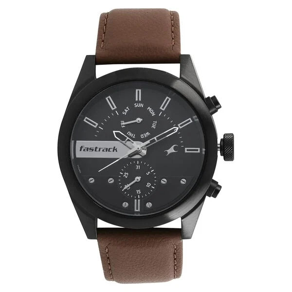 Fastrack All Nighters Quartz Watch for Guys 3165nl01