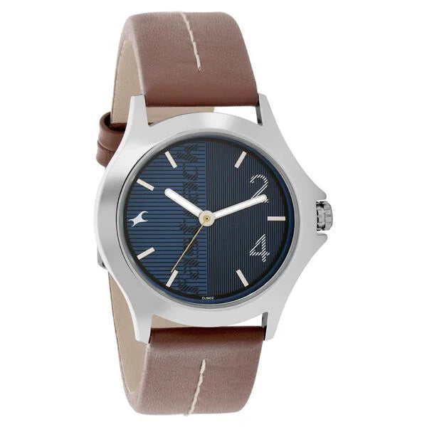 Fastrack Quartz Analog Blue Dial Watch for Guys - 3220SL01 - KRISHNA WATCH COMPANY