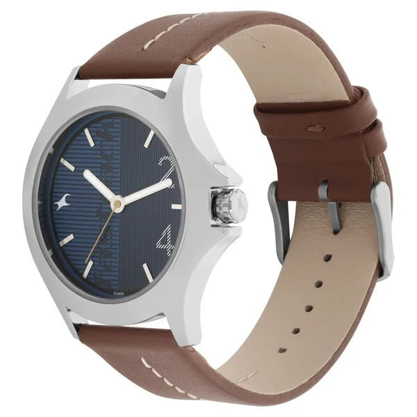 Fastrack Quartz Analog Blue Dial Watch for Guys - 3220SL01 - KRISHNA WATCH COMPANY