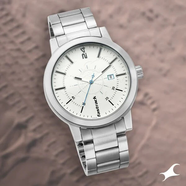 Fastrack Tripster Quartz Analog with Date Watch for Guys - 3245SM01 - KRISHNA WATCH COMPANY
