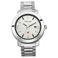 WHITE DIAL STAINLESS STEEL STRAP WATCH 3246SM01