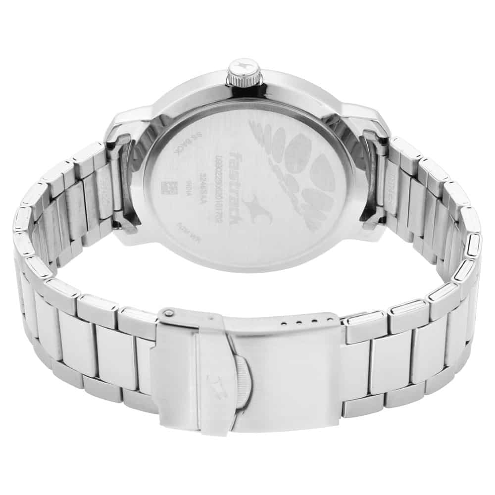 WHITE DIAL STAINLESS STEEL STRAP WATCH 3246SM01