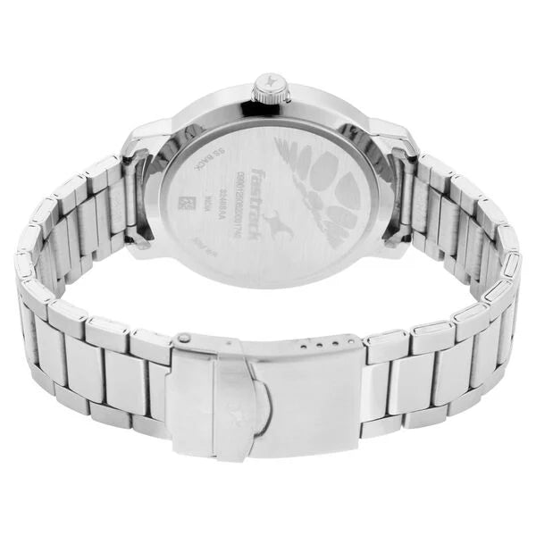 Fastrack Bare Basics Quartz Analog with Date Watch for Guys 3246sm02