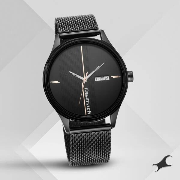 Fastrack Style Up Quartz Analog Watch for Guys - 3247NM03 - KRISHNA WATCH COMPANY