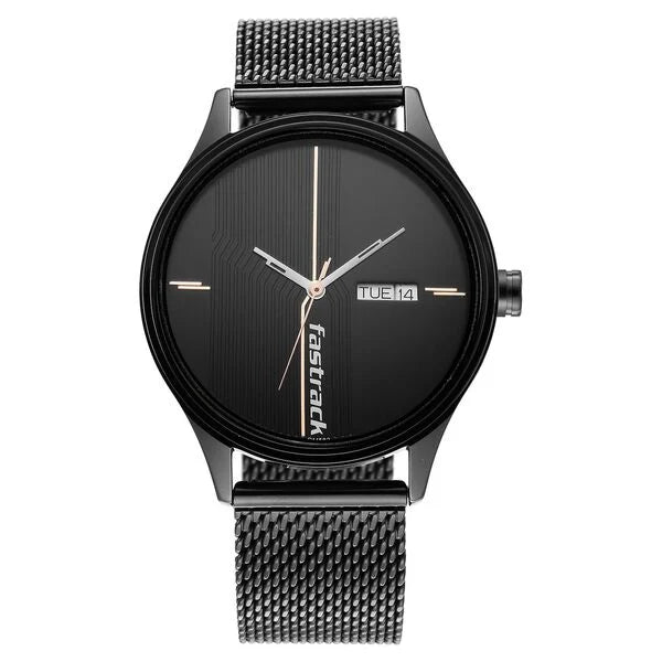 Fastrack Style Up Quartz Analog Watch for Guys - 3247NM03 - KRISHNA WATCH COMPANY