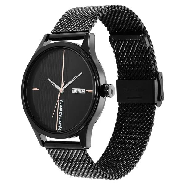 Fastrack Style Up Quartz Analog Watch for Guys - 3247NM03 - KRISHNA WATCH COMPANY