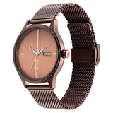 Fastrack Style Up Quartz Analog with Day and Date Brown Dial Stainless Steel Strap Watch for Guys NS3247QM02 - KRISHNA WATCH COMPANY