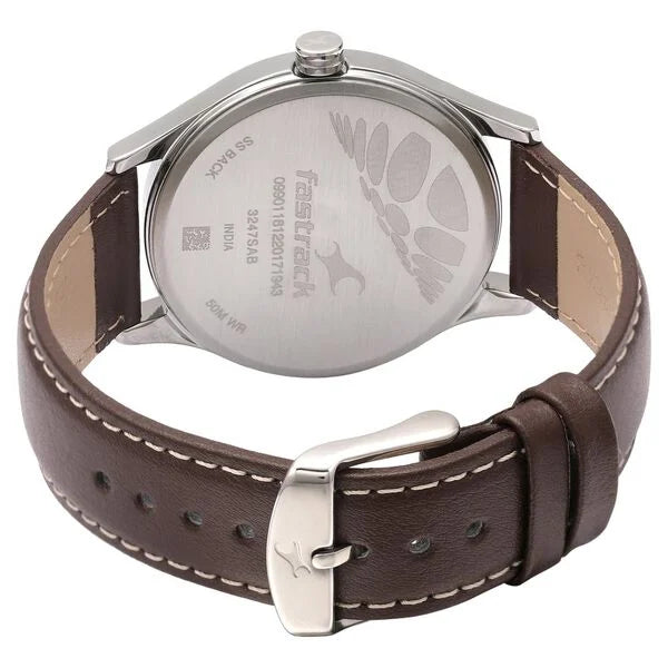 Fastrack Bare Basics Quartz Analog Watch for Guys 3247sl01
