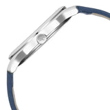 Fastrack Stunners Quartz Analog Silver Dial Leather Strap Watch for Guys - NT3255SL03 - KRISHNA WATCH COMPANY