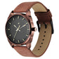 Fastrack AFTER DARK BLACK DIAL LEATHER STRAP WATCH FOR GUYS 3273QL01