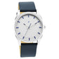 Fastrack After Dark White Dial Leather Strap Watch for Guys 3273sl01