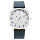 Fastrack After Dark White Dial Leather Strap Watch for Guys 3273sl01