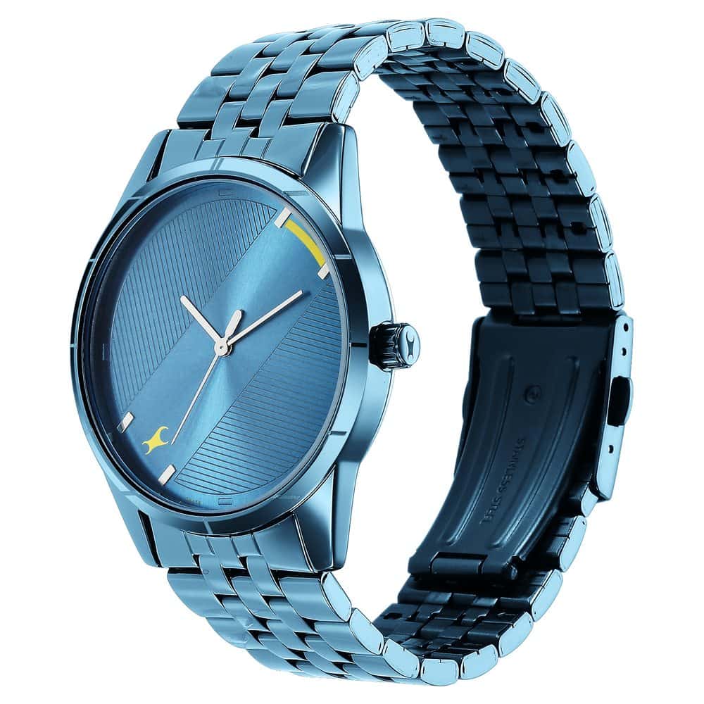 Fastrack STUNNERS 3.0 BLUE DIAL METAL STRAP WATCH 3277QM01 - KRISHNA WATCH COMPANY