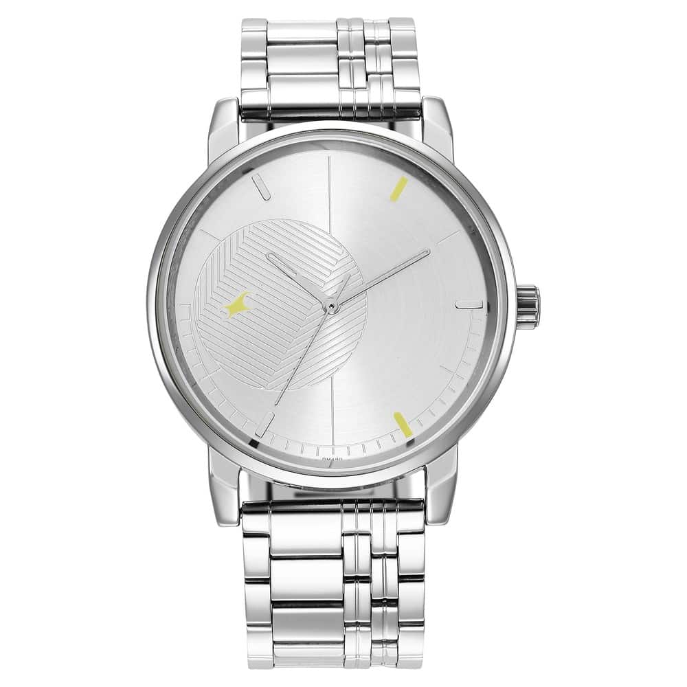 Fastrack STUNNERS 3.0 SILVER DIAL METAL STRAP WATCH - 3278SM02 - KRISHNA WATCH COMPANY