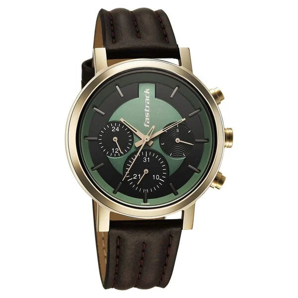 Fastrack Chrome K Quartz Multifunction Watch For Guys 3287QL02 - KRISHNA WATCH COMPANY