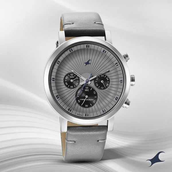 Fastrack Kronos Multifunction Watch for Guys 3287SL05 - KRISHNA WATCH COMPANY