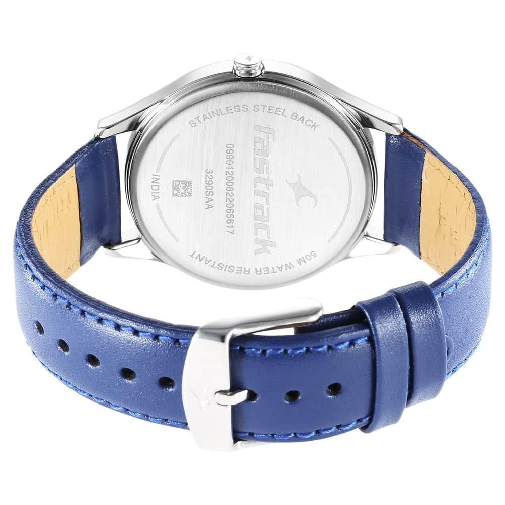 Fastrack Stunners Quartz Analog Blue Dial Metal Strap Watch for