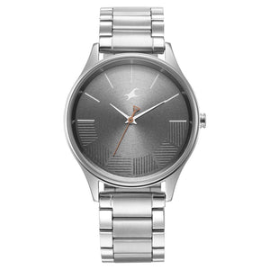 Fastrack STUNNERS IN GREY DIAL & METAL STRAP - 3291SM01 - KRISHNA WATCH COMPANY