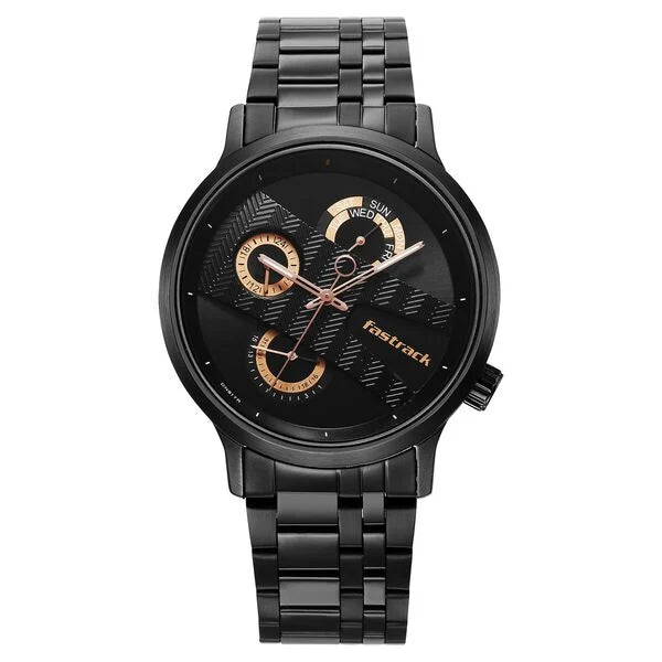 Fastrack Exuberant Quartz Multifunction Watch for Guys 3301NM01 - KRISHNA WATCH COMPANY