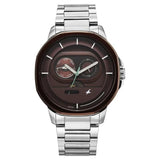 Fastrack Street Opulence Quartz Sun Moon Multifunction Watch For Guys 3303KM05 - KRISHNA WATCH COMPANY