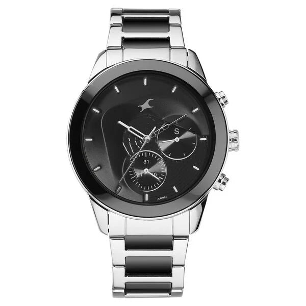 Fastrack Cerame Quartz Multifunction Watch for Guys 3304KD01 - KRISHNA WATCH COMPANY