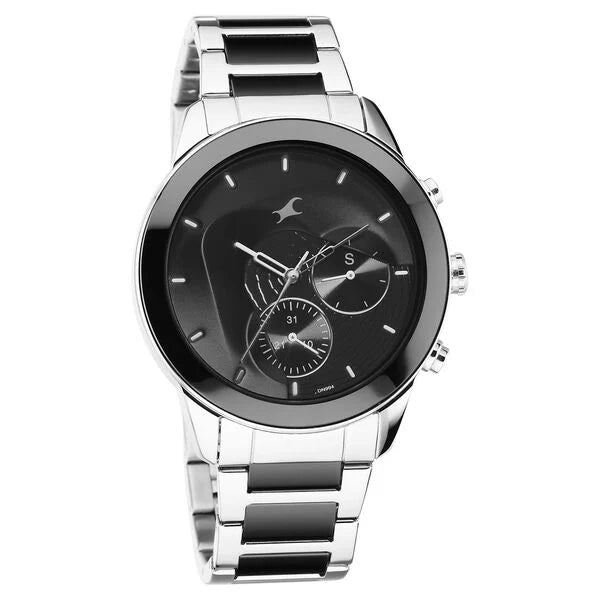 Fastrack Cerame Quartz Multifunction Watch for Guys 3304KD01 - KRISHNA WATCH COMPANY