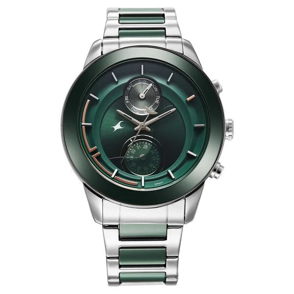 Fastrack Oceanyx - Ceramic Quartz Watch For Guys 3304KD04 - KRISHNA WATCH COMPANY