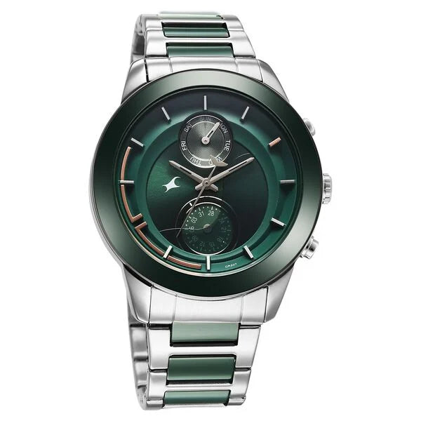 Fastrack Oceanyx - Ceramic Quartz Watch For Guys 3304KD04 - KRISHNA WATCH COMPANY