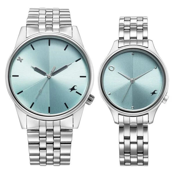 Fastrack Mixmatched Quartz Analog Watch For Couple 33056296sm02 - KRISHNA WATCH COMPANY