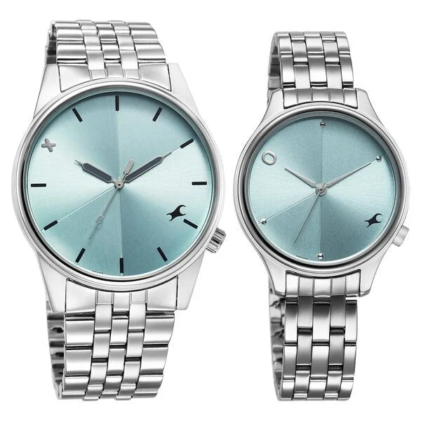 Fastrack Mixmatched Quartz Analog Watch For Couple 33056296sm02 - KRISHNA WATCH COMPANY